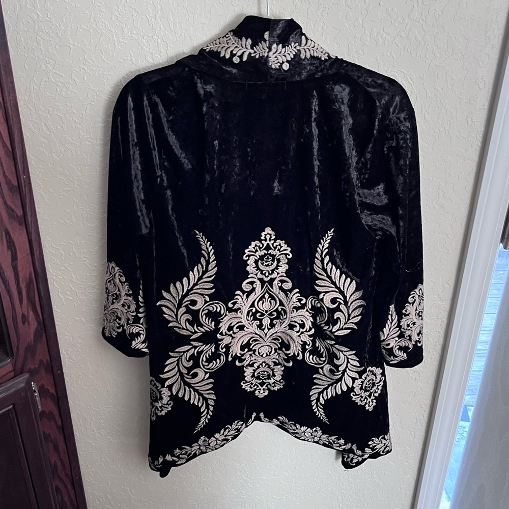 Embroidered Velvet jacket/cardigan NEW